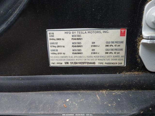 5YJSA1H28FF094446 Tesla Model S 70d/85d/p85d
