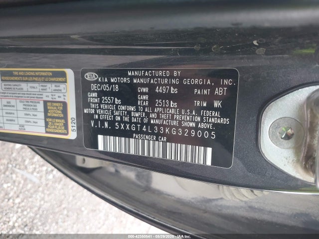 5XXGT4L33KG329005 KIA gdi