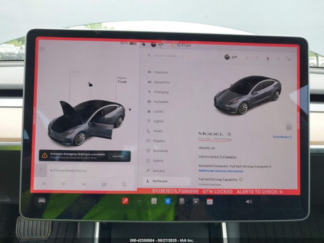 5YJ3E1EC7LF586659 Tesla 2020