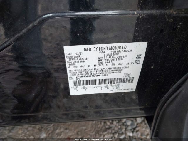 2021 FORD EDGE 2FMPK4K91MBA10290 Photo 8