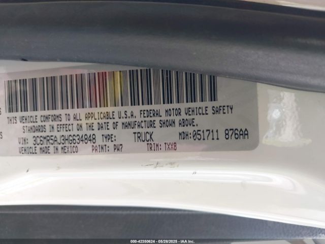 3C6MR5AJ3HG634848 RAM 2017