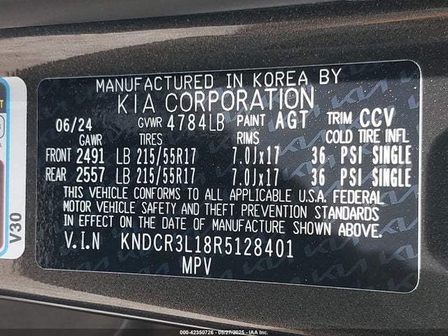 KNDCR3L18R5128401 KIA Niro