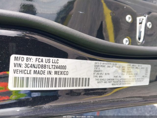 3C4NJDBB1LT244000 Jeep Compass Latitude 4x4