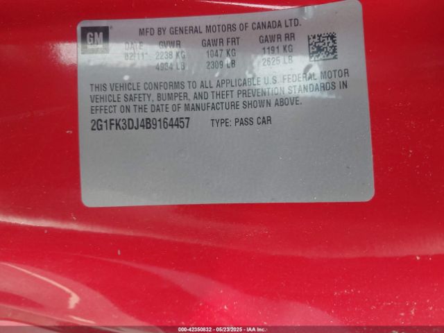 2011 CHEVROLET CAMARO 2G1FK3DJ4B9164457 Photo 8