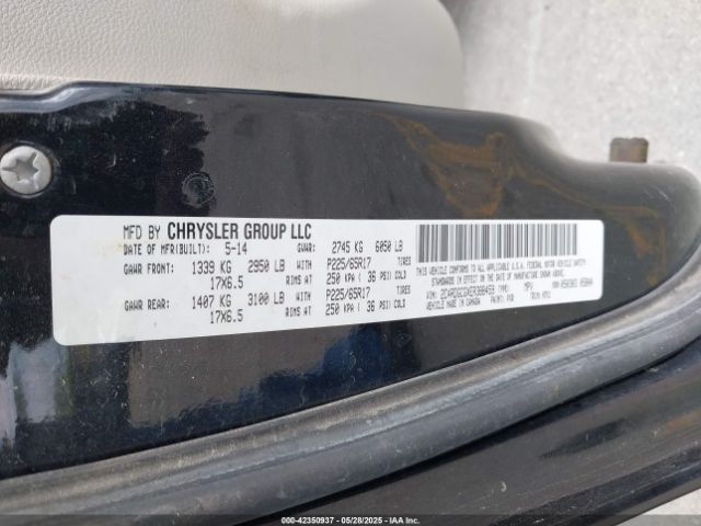 2C4RDGCGXER388459 Dodge Grand Caravan Sxt
