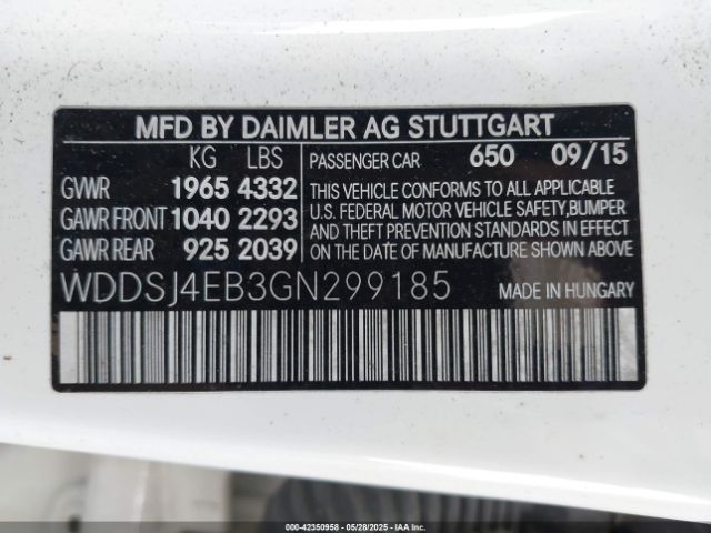 2016 MERCEDES-BENZ CLA 250 WDDSJ4EB3GN299185 Photo 8