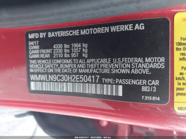 2017 MINI CLUBMAN WMWLN9C30H2E50417 Photo 8