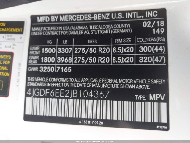 2018 MERCEDES-BENZ GLS 450 4JGDF6EE2JB104367 Photo 8