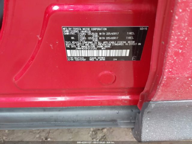 JTMRFREV3FD131293 Toyota Rav4 Xle