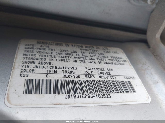 JN1BJ1CP9JW162523 Nissan Rogue Sport S