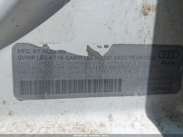 2009 AUDI A4 WAUJF78K29N076768 Photo 8