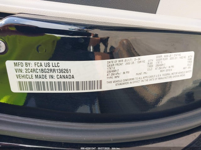 2C4RC1BG2RR136261 Chrysler Pacifica Touring L