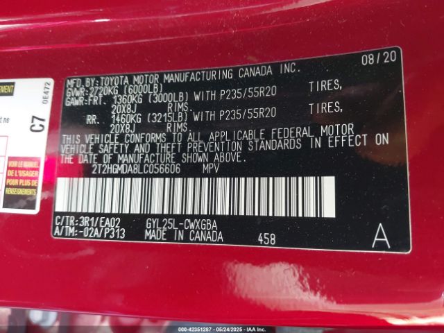 2020 LEXUS RX 450H 2T2HGMDA8LC056606 Photo 8