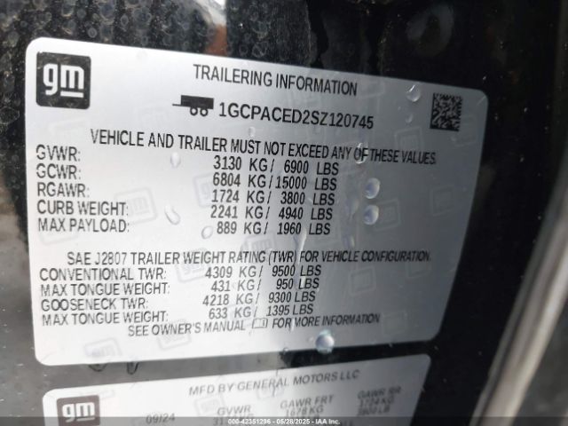 2025 CHEVROLET SILVERADO 1500 1GCPACED2SZ120745 Photo 8