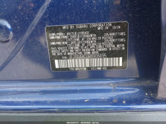 2024 SUBARU CROSSTREK JF2GUABC0R8908495 Photo 8