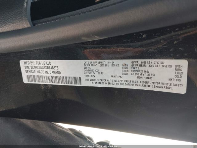 2025 CHRYSLER PACIFICA 2C4RC1GG5SR515673 Photo 8