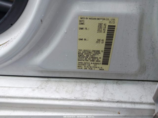 1N4BL3AP1FC448807 Nissan Altima 3.5 Sl