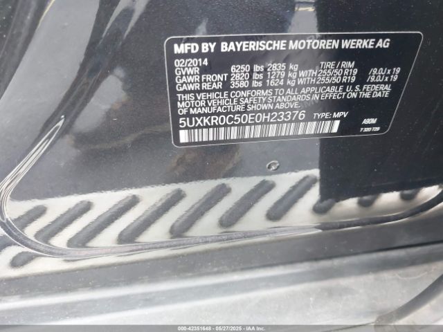 5UXKR0C50E0H23376 BMW X5 Xdrive35i