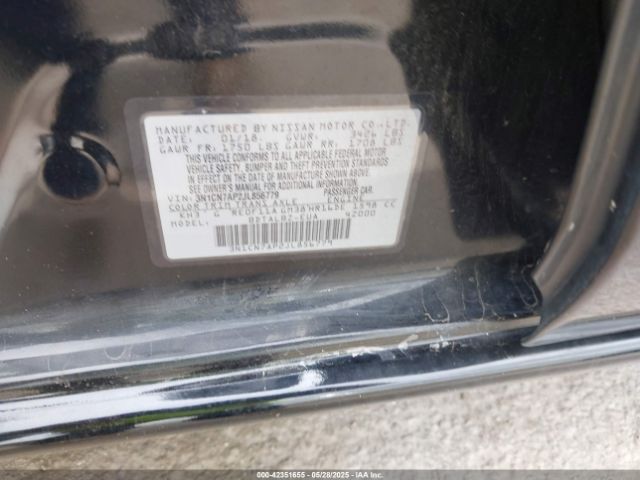 3N1CN7AP2JL856779 Nissan Versa 1.6 Sv