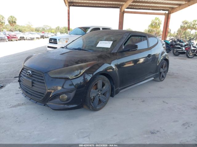 KMHTC6AE0EU210837 Hyundai Veloster Turbo W/black