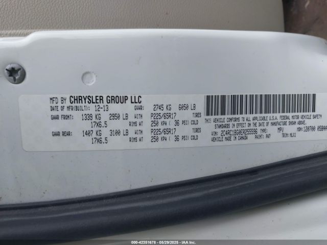 2014 CHRYSLER TOWN & COUNTRY 2C4RC1BG0ER255596 Photo 8