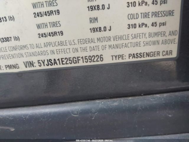 2016 TESLA MODEL S 5YJSA1E25GF159226 Photo 8