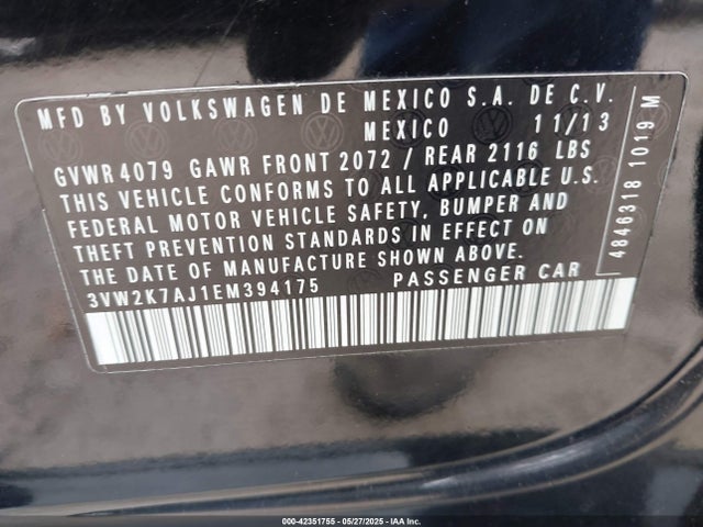 3VW2K7AJ1EM394175 Volkswagen Jetta
