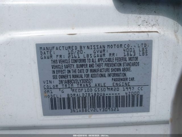 2020 NISSAN SENTRA 3N1AB8CV2LY309521 Photo 8