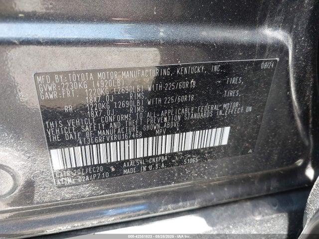 Toyota a25a-fxs 2024 4T3E6RFVXRU167468 Image 9