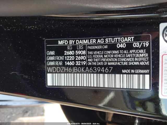 2019 MERCEDES-BENZ E 450 WDDZH6JB0KA639467 Photo 8