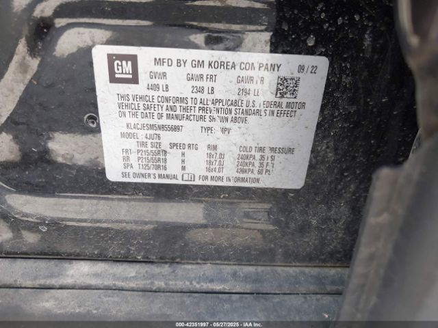 2022 BUICK ENCORE KL4CJESM5NB556897 Photo 8