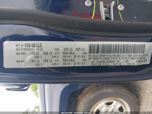 1C4NJRBB1GD520524 Jeep Patriot Sport