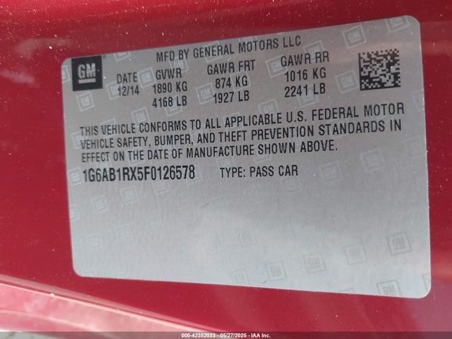 2015 CADILLAC ATS 1G6AB1RX5F0126578 Photo 8
