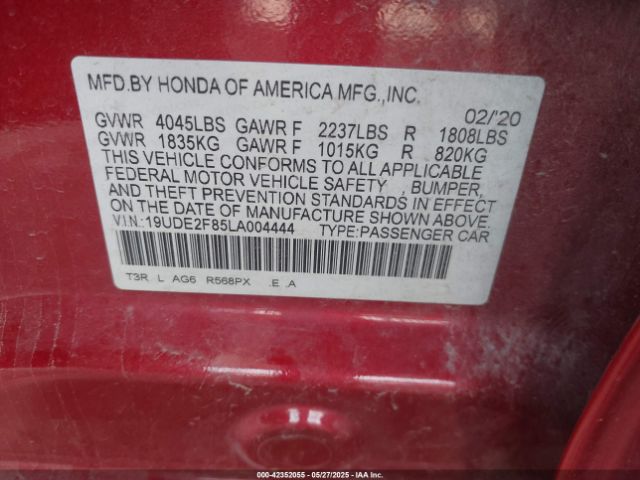 2020 ACURA ILX 19UDE2F85LA004444 Photo 8