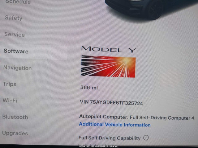 2026 TESLA MODEL Y 7SAYGDEE6TF325724 Photo 6