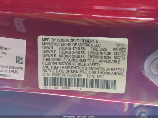 2023 HONDA CR-V 7FARS3H77PE003403 Photo 8
