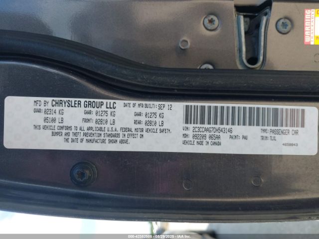 2013 CHRYSLER 300 2C3CCAAG7DH543146 Photo 8