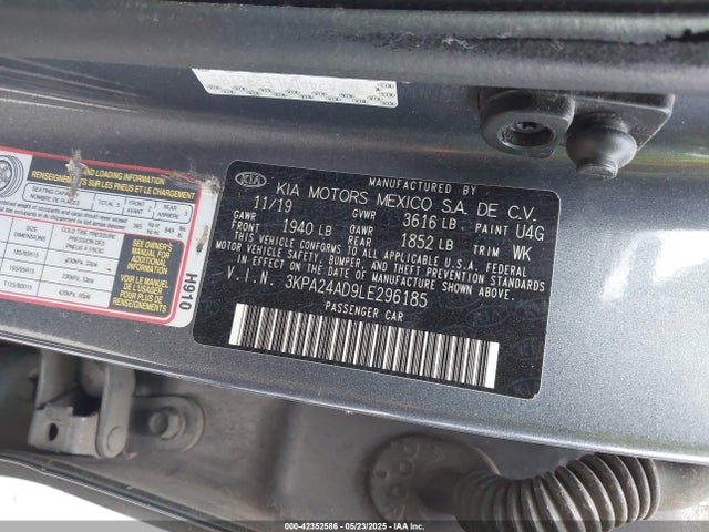 3KPA24AD9LE296185 KIA gammaii 1.6mpi+cvt