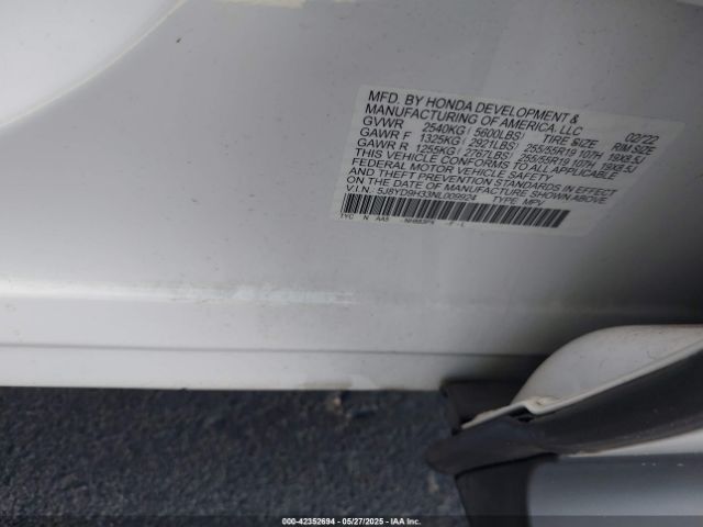 2022 ACURA MDX 5J8YD9H33NL009924 Photo 8