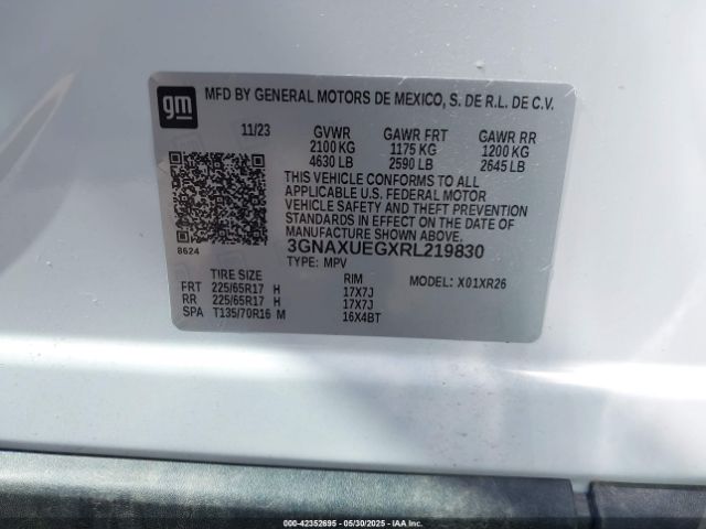 2024 CHEVROLET EQUINOX 3GNAXUEGXRL219830 Photo 8