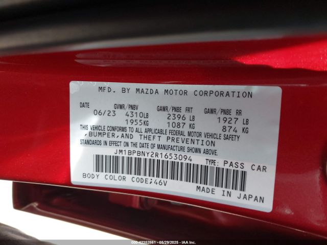 2024 MAZDA MAZDA3 HATCHBACK JM1BPBNY2R1653094 Photo 8
