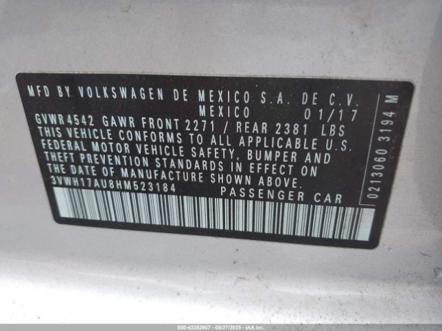 2017 VOLKSWAGEN GOLF ALLTRACK 3VWH17AU8HM523184 Photo 8
