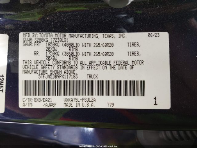 2023 TOYOTA TUNDRA 5TFJA5DB9PX117183 Photo 8