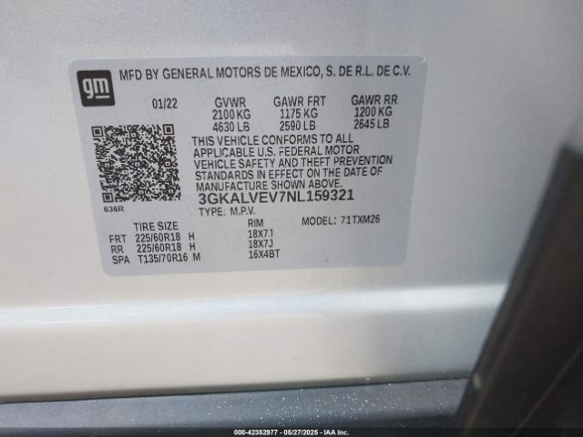 2022 GMC TERRAIN 3GKALVEV7NL159321 Photo 8