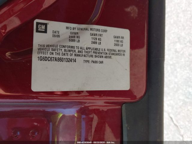 2006 CADILLAC STS 1G6DC67A860132414 Photo 8