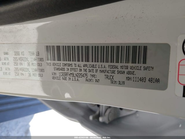 RAM 2020 2020 1C6SRFHM9LN225475 Image 9