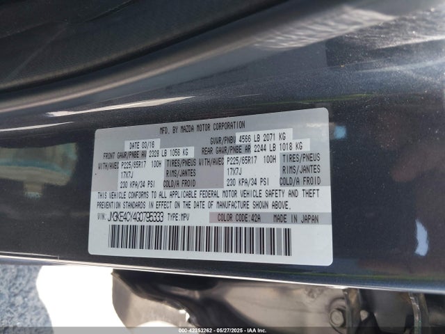 JM3KE4CY4G0795333 Mazda py