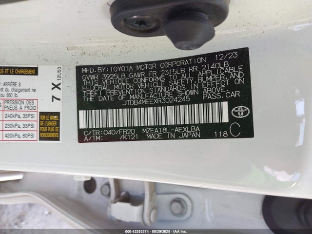 JTDB4MEEXR3024245 Toyota m20a-fks