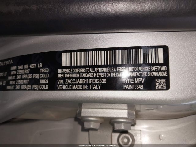 2017 JEEP RENEGADE ZACCJABB1HPE82336 Photo 8