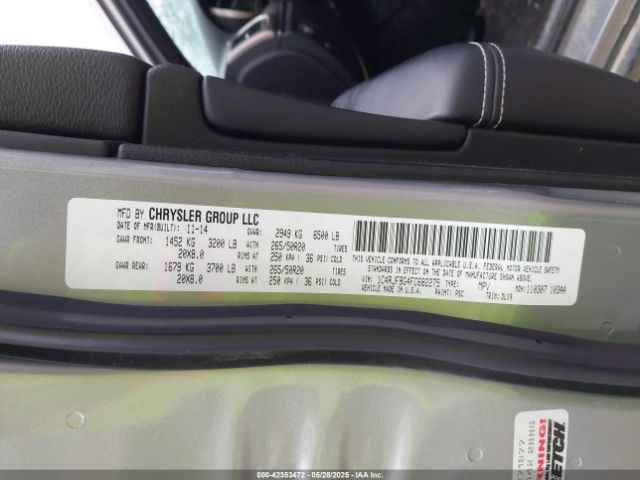 1C4RJFBG4FC682275 Jeep Grand Cherokee Limited